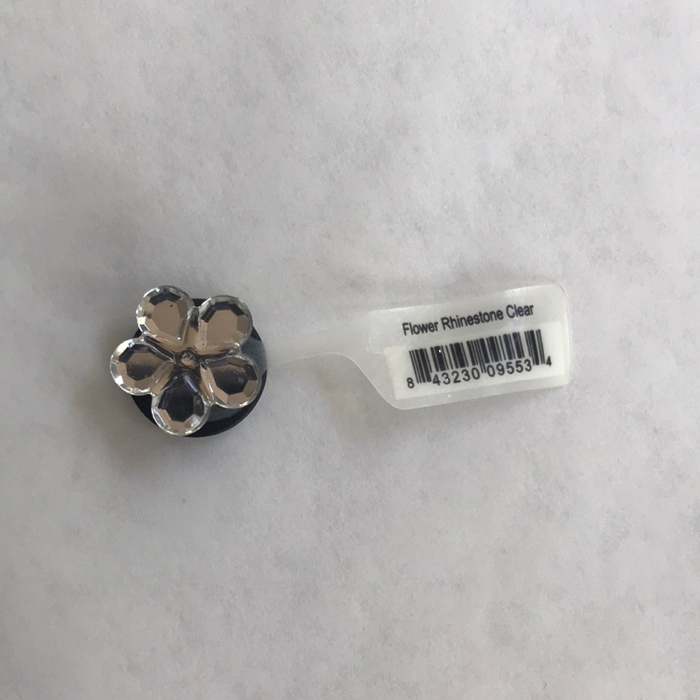 🌼 Clear Flower Rhinestone Jibbitz for Crocs 🌸